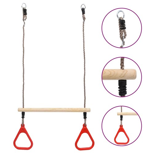 Vidaxl trapeze swing bar with - trapeze,
