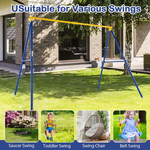 Kids double swing set frame - swing,