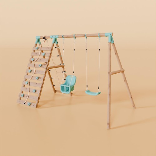 Double swing set - set, with