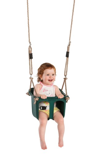 Baby bucket swing seat green - bucket,